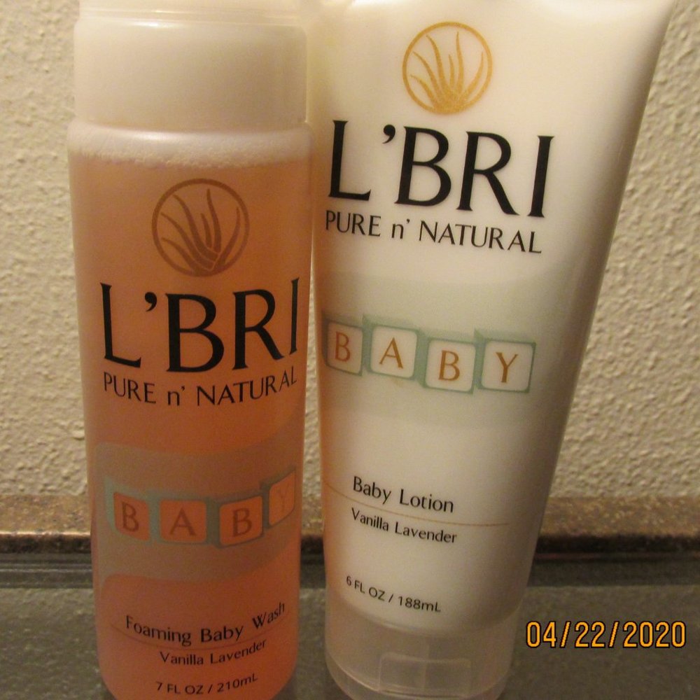 L'BRI Pure n' Natural Foaming Baby Wash & Baby Lotion COMBO